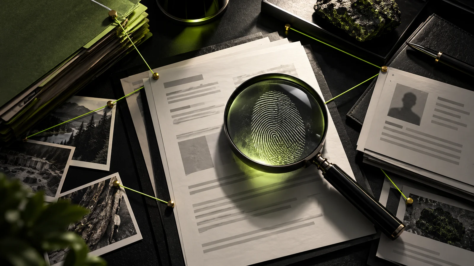 Start with the business name and the source record — concept illustration